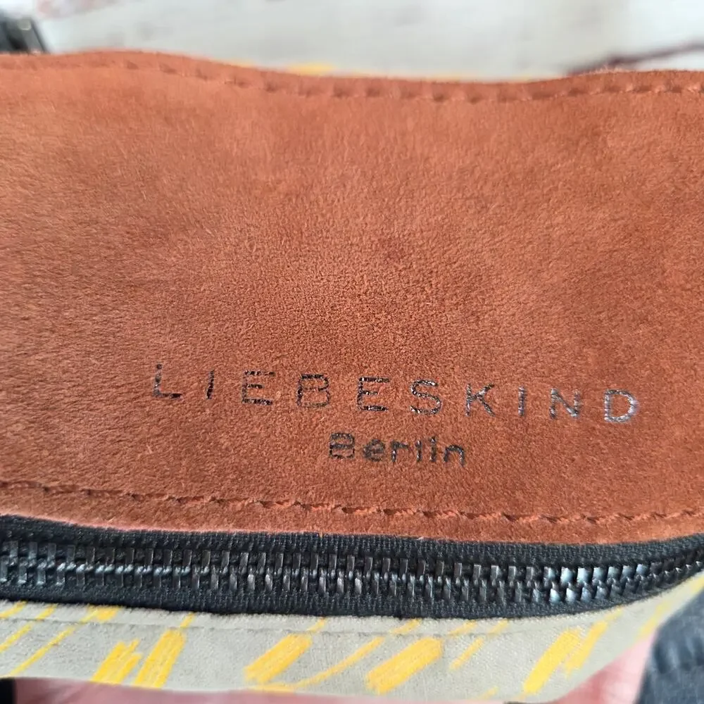 Liebeskind Berlin Esther Lg Blue Leather Satchel Bag Blue Handles & Strap Purse